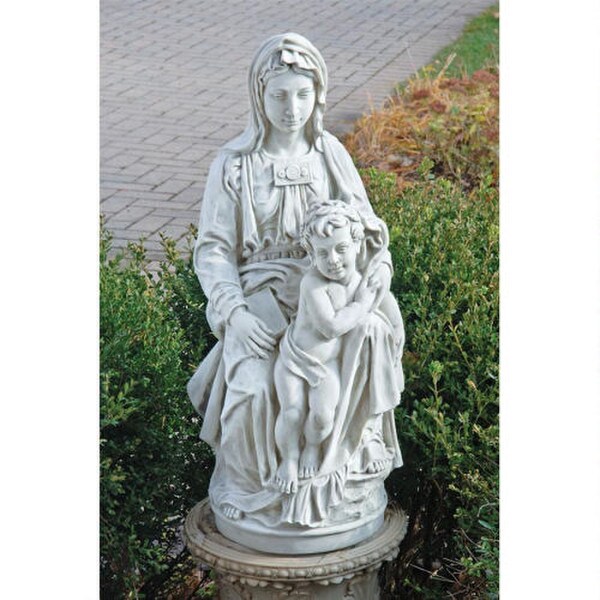 Replica Madonna Of Bruges Statue With Christ Child Statuary Garden